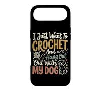 I Just Want to Crochet and Hang Out with My Dog Coque pour iPhone Air