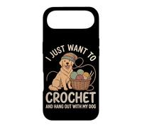 I Just Want to Crochet and Hang Out with My Dog Coque pour iPhone Air