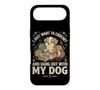I Just Want to Crochet and Hang Out with My Dog Coque pour iPhone Air