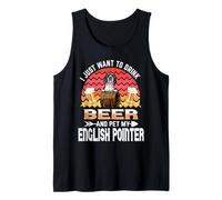I Just Want to Drink Beer and Pet My Pointer Dog Lover Puppy Débardeur