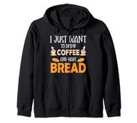 I Just Want to Drink Coffee and Bake Things Mothers Day Sweat à Capuche
