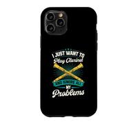 I Just Want to Play Clarinette and Ignore All My Problems Coque pour iPhone 11 Pro