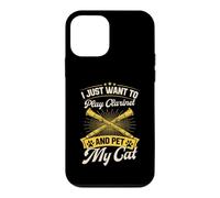 I Just Want to Play Clarinette and Pet My Cat Coque pour iPhone 12 Mini