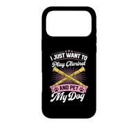I Just Want to Play Clarinette and Pet My Dog Coque pour iPhone 17 Pro Max