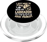 I Just Want to Play with My Labrador and Ignore All of My PopSockets PopGrip pour MagSafe