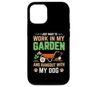 I Just Want to Work in My Garden and Hang Out with My Dog Coque pour iPhone 12/12 Pro