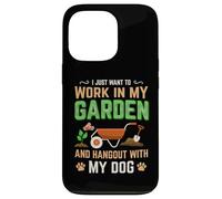 I Just Want to Work in My Garden and Hang Out with My Dog Coque pour iPhone 13 Pro