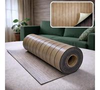 I K H E Malarka 1,8 m² de mousse SXP, autocollant, revêtement mural, 60 x 300 cm, aspect lamelles, isolation phonique et thermique, papier peint pour mur et plafond (chêne naturel KC-1002-7)