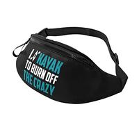 I Kayak to Burn Off The Crazy Waist Bag Sac de Poitrine de Voyage réglable pour Hommes et Femmes Sac de Taille de Course en Plein air