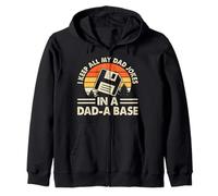 I Keep All My Dad Jokes in A Dad-A-Base Fathers Day Dad Joke Sweat à Capuche