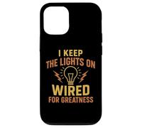 I Keep The Lights on Awesome Electrician Tradesman Tees Mugs Coque pour iPhone 12/12 Pro