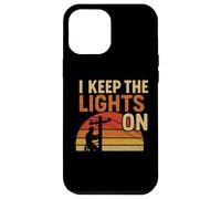 I Keep The Lights on Retro Electrician Keepsake Vintage Tees Coque pour iPhone 12 Pro Max