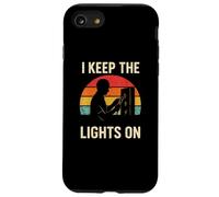 I Keep The Lights on Retro Electrician Keepsake Vintage Tees Coque pour iPhone SE (2020) / 7/8
