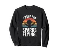 I Keep The Sparks Flying Welder Metalwork Pride Sweatshirt