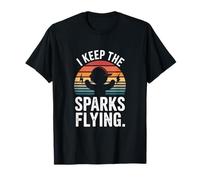 I Keep The Sparks Flying Welder Metalwork Pride T-Shirt