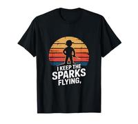 I Keep The Sparks Flying Welder Metalwork Pride T-Shirt