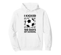 I Kicked 100 Days of School Soccer 100e Day Sport Kids Boys Sweat à Capuche