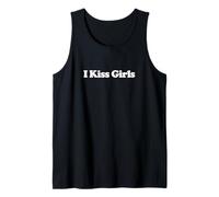 I Kiss Girls Y2k Trendy LGBTQ Pride Bisexual Bi Lesbian Débardeur