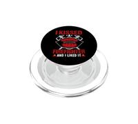 I Kissed A Firefighter Funny Fireman Fighters Lovers PopSockets PopGrip pour MagSafe