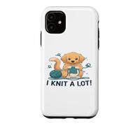 I Knit A Lot Chien Golden Retriever Tricot Coque pour iPhone 11