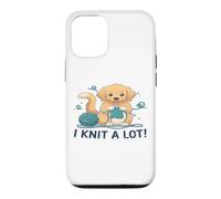 I Knit A Lot Chien Golden Retriever Tricot Coque pour iPhone 12/12 Pro