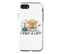 I Knit A Lot Chien Golden Retriever Tricot Coque pour iPhone SE (2020) / 7/8