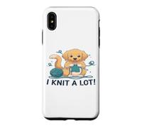 I Knit A Lot Chien Golden Retriever Tricot Coque pour iPhone XS Max