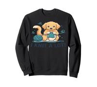 I Knit A Lot Chien Golden Retriever Tricot Sweatshirt