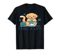 I Knit A Lot Chien Golden Retriever Tricot T-Shirt