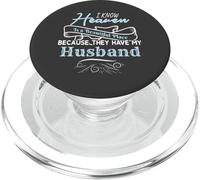 I Know Heaven is A Beautiful Place They Have My Husband PopSockets PopGrip pour MagSafe