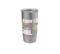 I Know I Do Science Like A Girl Try and Keep Up - Scientist Gobelet isotherme en acier inoxydable double paroi