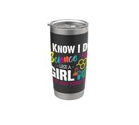 I Know I Do Science Like A Girl Try and Keep Up - Scientist Gobelet isotherme en acier inoxydable double paroi