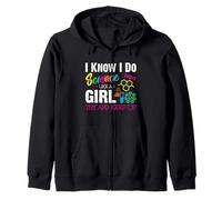 I Know I Do Science Like A Girl Try and Keep Up - Scientist Sweat à Capuche