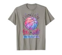 I Know I Play Like A Girl Joueuse de Basket-Ball Fille T-Shirt