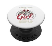 I Know I Play Like A Girl Try to Keep Up Funny Dart Player PopSockets PopGrip Adhésif