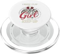 I Know I Play Like A Girl Try to Keep Up Funny Dart Player PopSockets PopGrip pour MagSafe