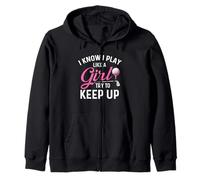 I Know I Play Like A Girl Try to Keep Up - Golfeur Amateur de Golf Sweat à Capuche