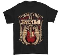 I Know It’s Only Rock ’n’ Roll Music Guitar Mens T-Shirt Black XXL