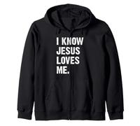 I Know Jesus Loves Me Sweat à Capuche