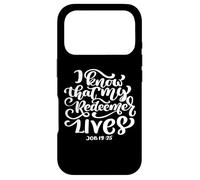 I Know That My Redeemer Lives Écriture Bible Verse Femmes Coque pour iPhone 17 Pro