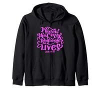 I Know That My Redeemer Lives Écriture Bible Verse Femmes Sweat à Capuche