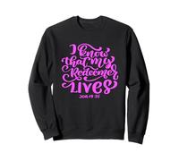 I Know That My Redeemer Lives Écriture Bible Verse Femmes Sweatshirt