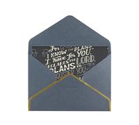 I Know The Plans Have You Declares Lord Cartes vierges avec enveloppes, cartes de vœux simples avec enveloppes, envoyer à un ami proche