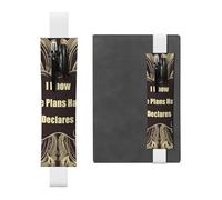 I Know The Plans Have You Declares Lord Porte-stylo avec bande élastique amovible en cuir PU Pochette pour stylo journal fournitures de bureau Cadeau pour journaux cahiers planificateurs