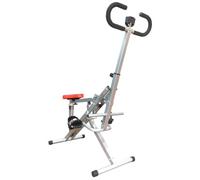 I-Kracht, KT00131-BLK, Total Fitness Crunch avec Moniteur numérique, Appareil de Musculation Compact, idéal pour l'entraînement à Domicile, Taille Unique, Couleur Argent