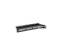 Techly I-KS PP-24-DEN Panneau de brassage UTP Keystone 24 ports avec 4 sections amovibles de 6 ports