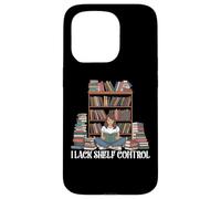 I Lack Shelf Control Funny Book Lover Book Worm Reading Coque pour iPhone 15 Pro