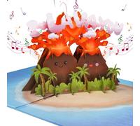 I LAVA YOU Carte d'anniversaire pop-up 3D romantique avec lumières pour petit ami ou petite amie, cadeau amusant pour mariage, Saint-Valentin, volcan