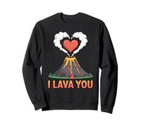 I Lava You Volcano Heart Eruption Love Saint-Valentin Sweatshirt