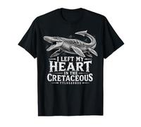 I Left My Heart in The Cretacous Tylosaurus Rex Mosasaurus T-Shirt Graphique avec Valeur